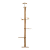 Alopet Cat Tree Wood Tower Scratching 270cm Post Floor to Ceiling