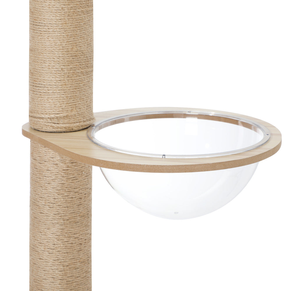 Alopet Cat Tree Wood Tower Scratching 270cm Post Floor to Ceiling