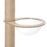 Alopet Cat Tree Wood Tower Scratching 270cm Post Floor to Ceiling - Rear View