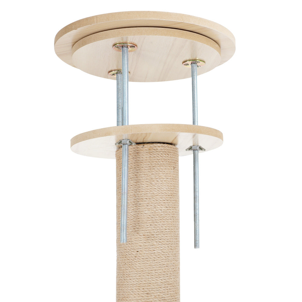 Alopet Cat Tree Wood Tower Scratching 270cm Post Floor to Ceiling