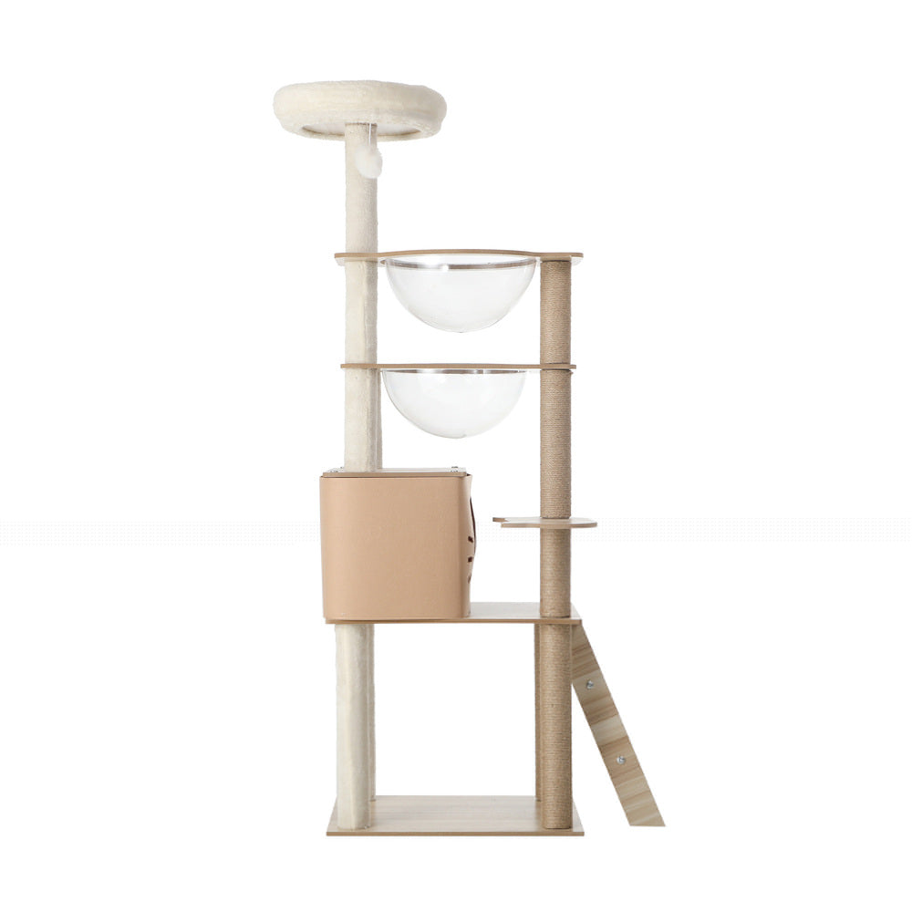 Alopet Cat Tree Wood Scratcher Condo Detachable House