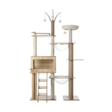 Alopet Large Cat Tree Wood Scratcher Condo House Bed 172cm - Rear View