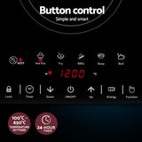 Devanti 2000W Induction Ceramic Cooktop with Touch Controls