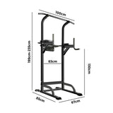 Finex Chin Up Tower Weight Bench Push Pull Up Knee Raise