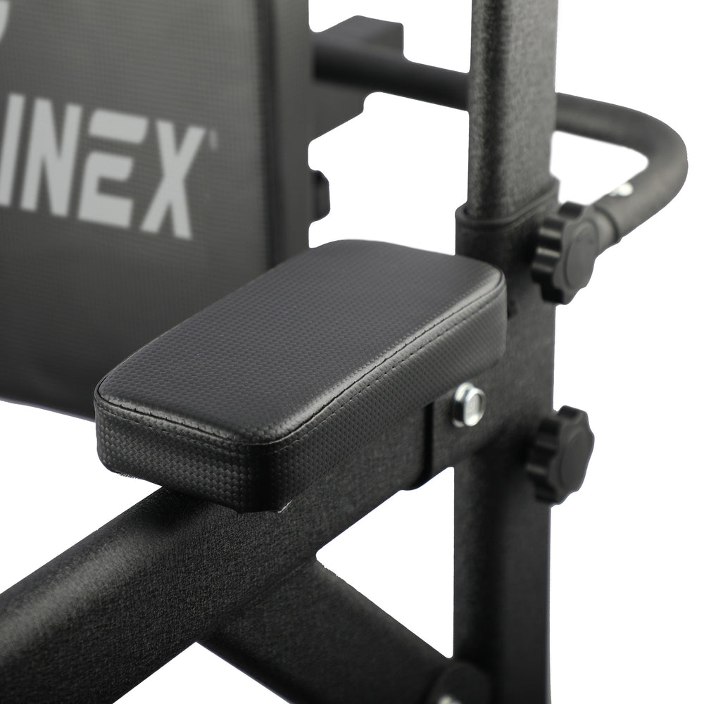 Finex Chin Up Tower Weight Bench Push Pull Up Knee Raise