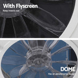 Weisshorn Caravan Air Vent Roof Hatch 12V Shower Fan Reversible Airlfow Rainy Use Camper - Top-Down View