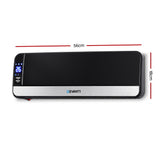 Devanti 2000W Black Wall-Mounted Ceramic Heater - Front View