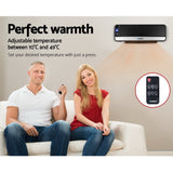 Devanti 2000W Black Wall-Mounted Ceramic Heater