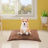 Aussie Made Comfy Pet Futon Dog 74cm Wool Blend Small - Brown - Side View