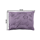 Aussie Made Comfy Pet Futon Dog 74cm Wool Blend Small - Dusk - Front View