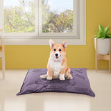 Aussie Made Comfy Pet Futon Dog 74cm Wool Blend Small - Dusk - Side View