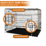 Royale 36in Foldable Pet Wire Dog Crate - Medium - Top-Down View
