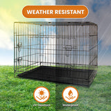 Royale 36in Foldable Pet Wire Dog Crate - Medium - Close-Up Angle