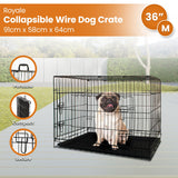 Royale 36in Foldable Pet Wire Dog Crate - Medium - Extra Image