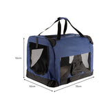Royale Heavy Duty Soft Collapsible Pet Carrier - Large - Front View