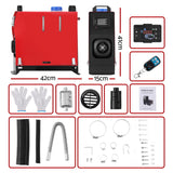 Giantz Diesel Air Heater All-in-one 12V 5KW LCD Remote Control for Car RV Indoors 2025 caravan machinery - Front View