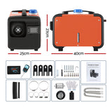 Giantz Diesel Air Heater All-in-one 12/24V 5KW LCD Remote Control for Car RV Indoors machinery - Side View