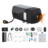 Giantz Diesel Air Heater 12-24V 2KW LCD Display Remote Control for Car Bus RV Indoor Black - Front View