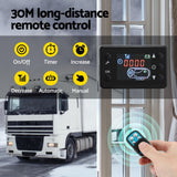 Giantz Diesel Air Heater 12-24V 2KW LCD Display Remote Control for Car Bus RV Indoor Black - Low Angle