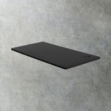 Oikiture Standing Desk Board with Drilled Hole Black 120x60cm