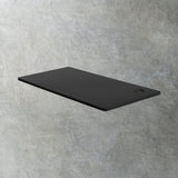 Oikiture Standing Desk Board with Drilled Hole Black 120x60cm - Rear View