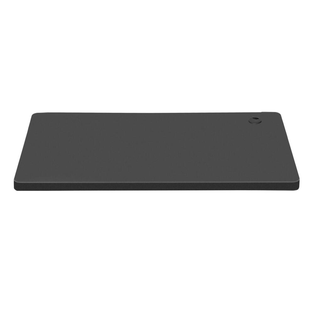 Oikiture Standing Desk Board with Drilled Hole Black 120x60cm