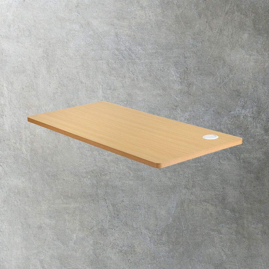 Oikiture Standing Desk Board with Drilled Hole Oak 120x60cm