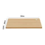 Oikiture Standing Desk Board with Drilled Hole Oak 120x60cm