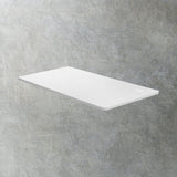 Oikiture Standing Desk Board with Drilled Hole White 120x60cm