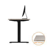 Oikiture Standing Desk Top Adjustable Electric Grey-Oak