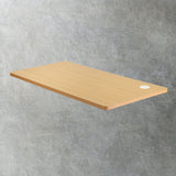 Oikiture Standing Desk Top with Drilled Hole Oak 140x70cm