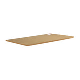 Oikiture Standing Desk Top with Drilled Hole Oak 140x70cm