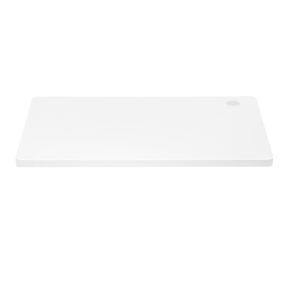 Oikiture Standing Desk Top with Drilled Hole White 140x70cm