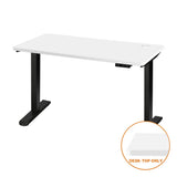 Oikiture Standing Desk Top with Drilled Hole White 140x70cm
