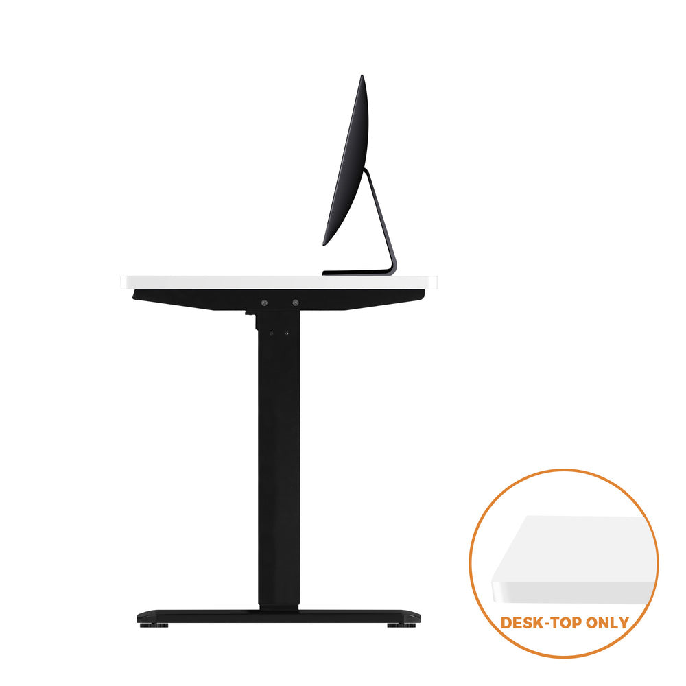 Oikiture Standing Desk Top with Drilled Hole White 140x70cm