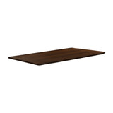 Oikiture Standing Desk Top with Drilled Hole Walnut 140x70cm