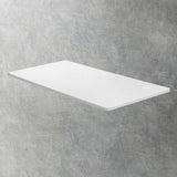 Oikiture Standing Desk Top with Drilled Hole White 150x75cm