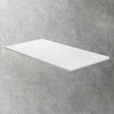 Oikiture Standing Desk Top with Drilled Hole White 150x75cm - Extra Image