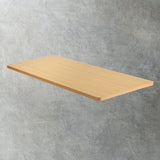 Oikiture Standing Desk Top with Drilled Hole OAK 160x75cm - Top-Down View