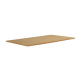 Oikiture Standing Desk Top with Drilled Hole OAK 160x75cm