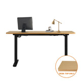 Oikiture Standing Desk Top with Drilled Hole OAK 160x75cm - 45-Degree Angle
