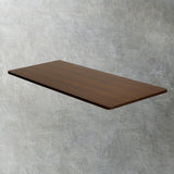 Oikiture Standing Desk Top with Drilled Hole Walnut 160x75cm