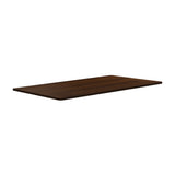 Oikiture Standing Desk Top with Drilled Hole Walnut 160x75cm