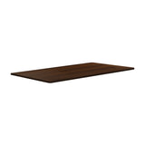 Oikiture Standing Desk Top with Drilled Hole Walnut 160x75cm