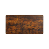 Artiss Standing Desk Top Rustic Brown 120CM - Side View