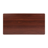 Artiss Standing Desk Top Walnut 120CM - Side View