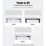 Artiss Standing Desk Top White 120CM - Rear View