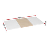 Artiss Standing Desk Top Whtie Pine 120CM - Front View
