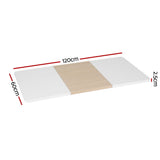 Artiss Standing Desk Top Whtie Pine 120CM - Front View