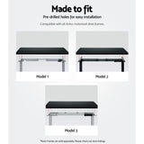 Artiss Standing Desk Top Black 140CM - Rear View